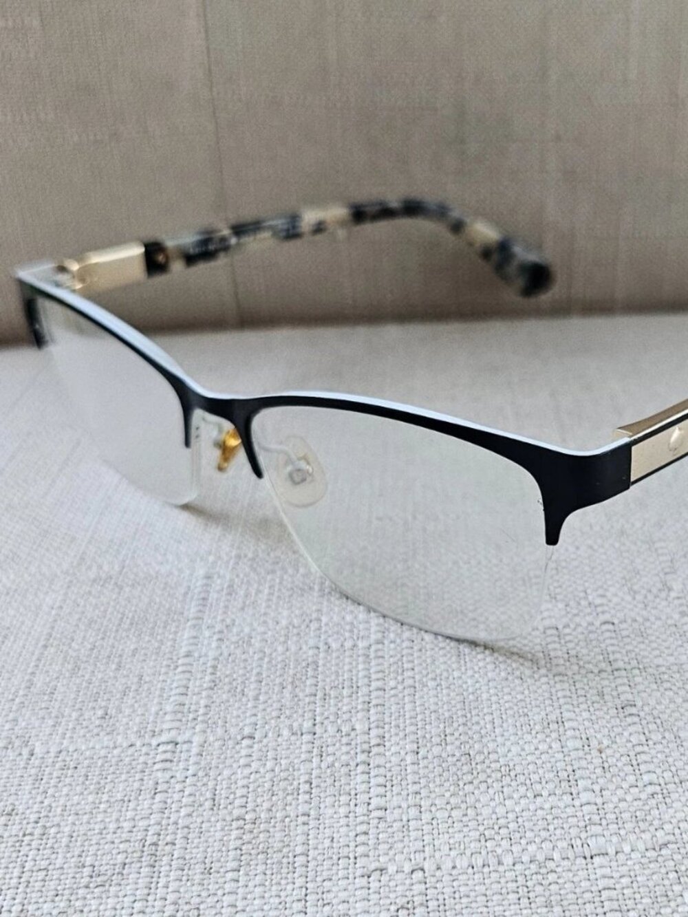 Kate Spade Women Eyeglasses Frame Half Rim Eyewear GLORIANNE Black Glasses
